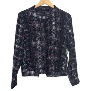 Jessica Simpson Mirren Abstract Print Button Up Blouse Size Medium